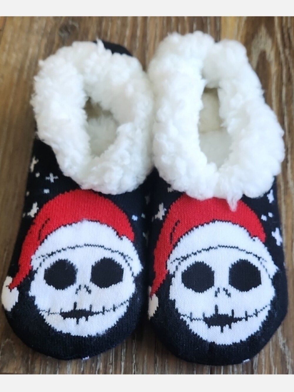 The Nightmare Before Christmas Slippers Jack Skellington Red Black White